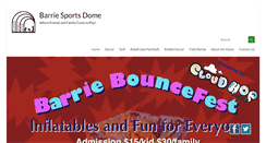 Desktop Screenshot of barriesportsdome.com